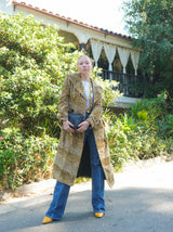 Leopard Printed Faux Fur Coat Jacket arcadeshops.com