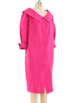 Yves Saint Laurent Fuchsia Silk Dress Dress arcadeshops.com
