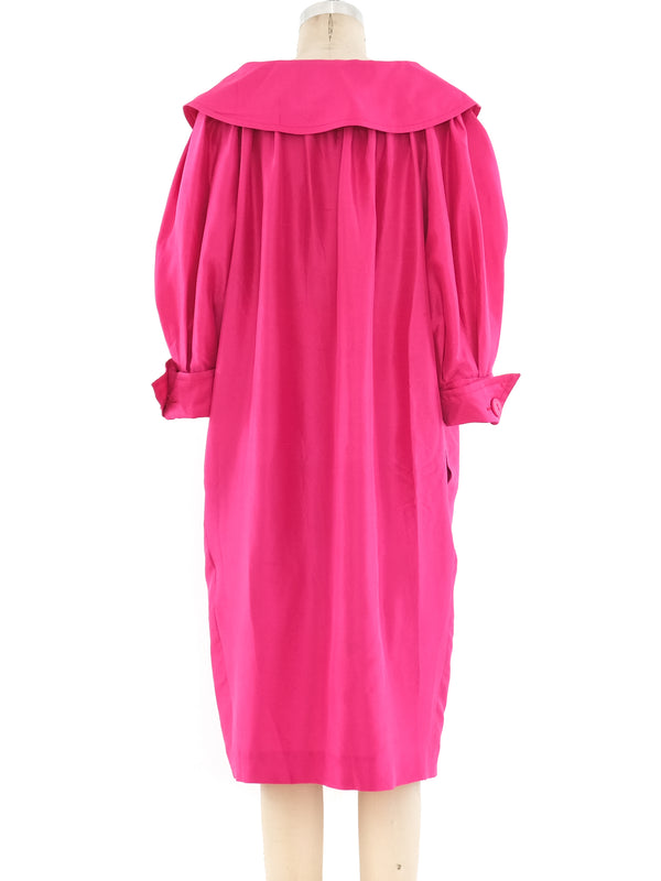 Yves Saint Laurent Fuchsia Silk Dress Dress arcadeshops.com
