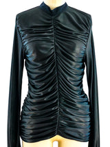 Chanel Parachute Ruched Jersey Top Top arcadeshops.com
