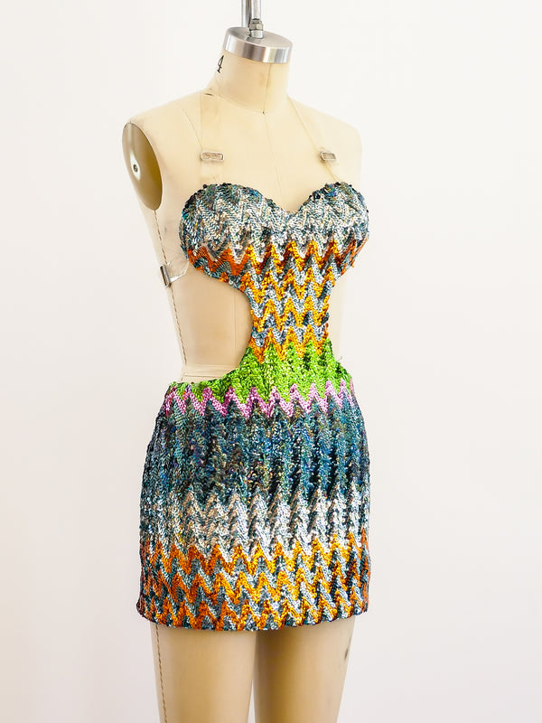 Paraphrenalia Sequin Jumper Dress arcadeshops.com