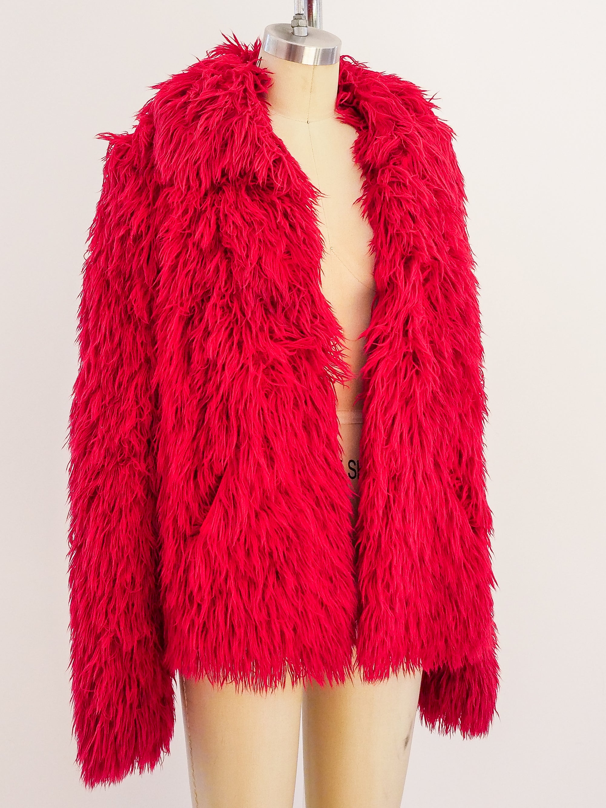 Shaggy sale red coat