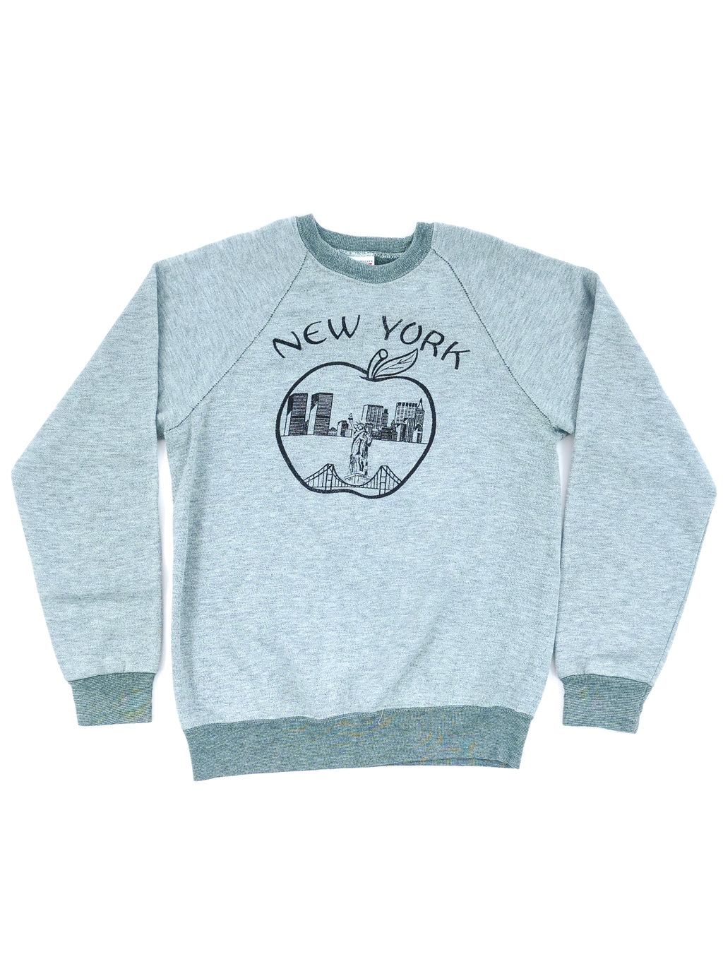 Vintage New York City Big Apple Crewneck Sweatshirt Fruit of 