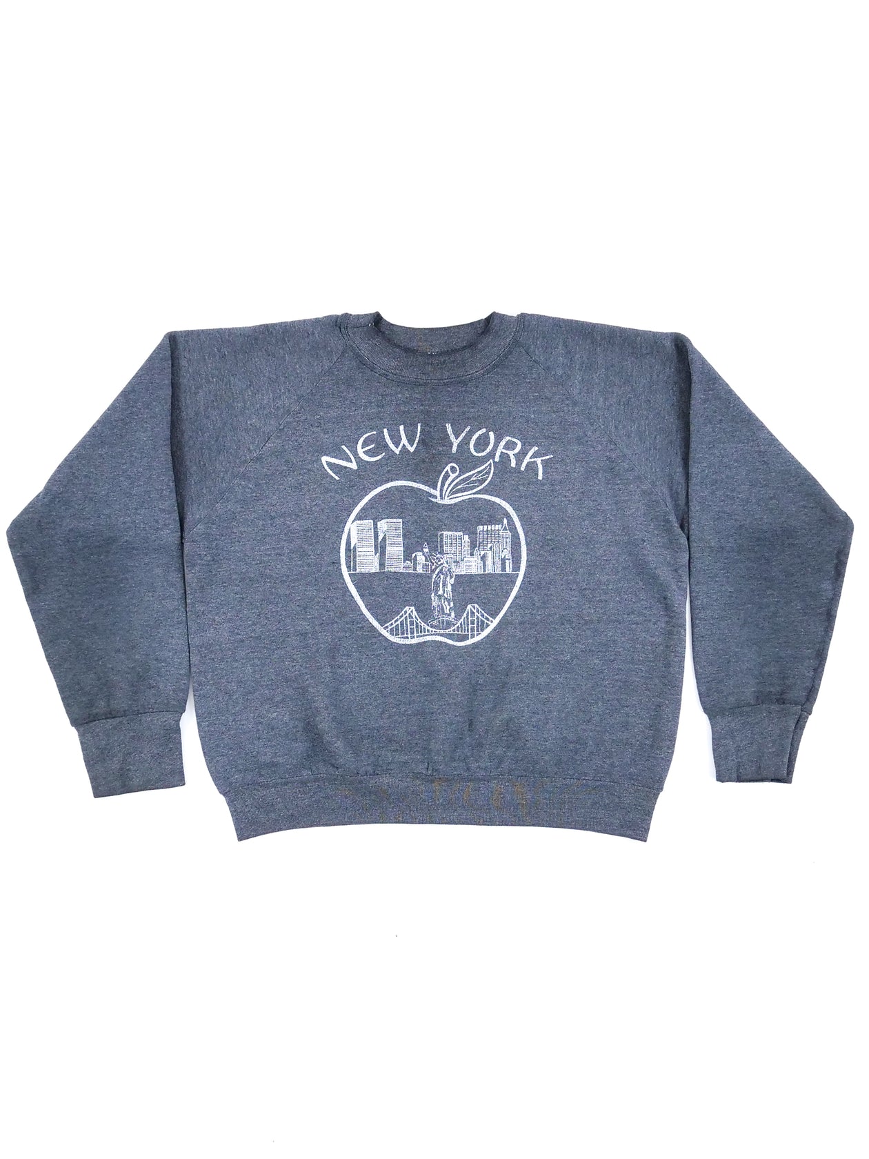 Vintage 80s 90s New York City Manhattan Big Apple Sweatshirt Medium
