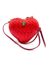 Red Heart Wicker Bag Accessory arcadeshops.com