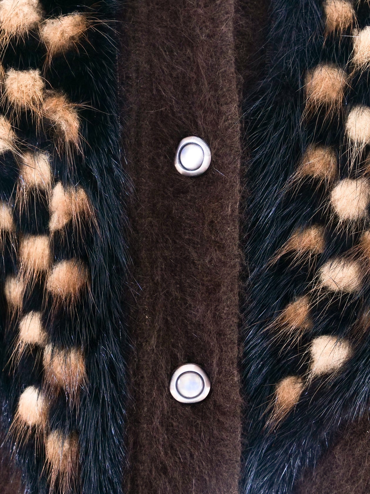 Fur Trimmed Angora Cardigan