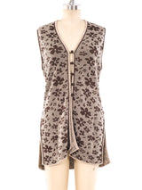 Valentino Floral Knit Vest Jacket arcadeshops.com