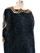 Kansai Embellished Tinsel Shag Sweater Top arcadeshops.com