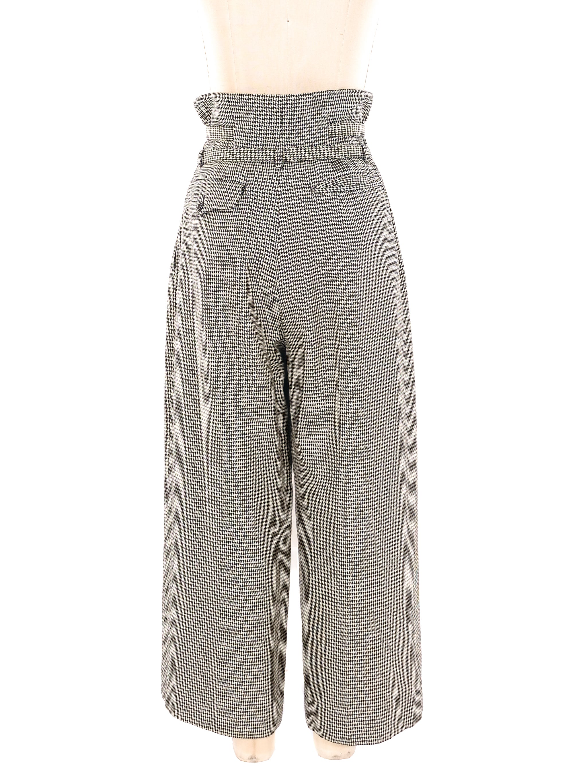 Topshop Ruffle Pocket Houndstooth Peg Trousers, Women's Fashion, Bottoms,  Other Bottoms on Carousell