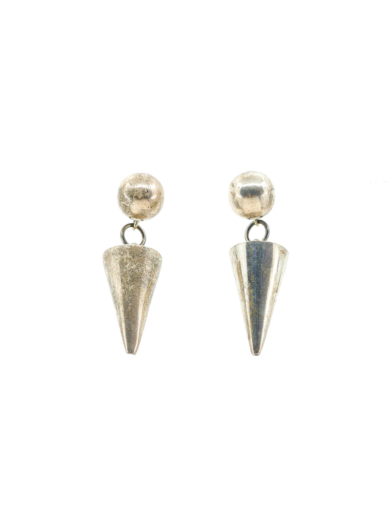 Sterling Silver Spiked Drop Earrings Accessory arcadeshops.com