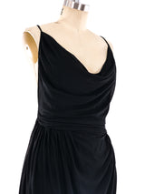 Halston Lace Up Chiffon Dress Dress arcadeshops.com