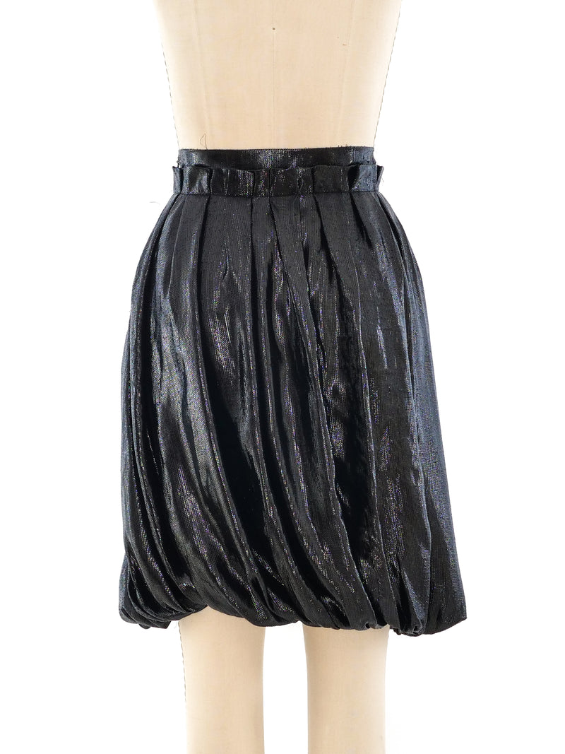 Krizia Black Lurex Bubble Skirt Bottom arcadeshops.com