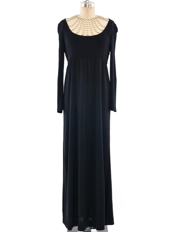 Chain Bib Maxi Dress Dress arcadeshops.com