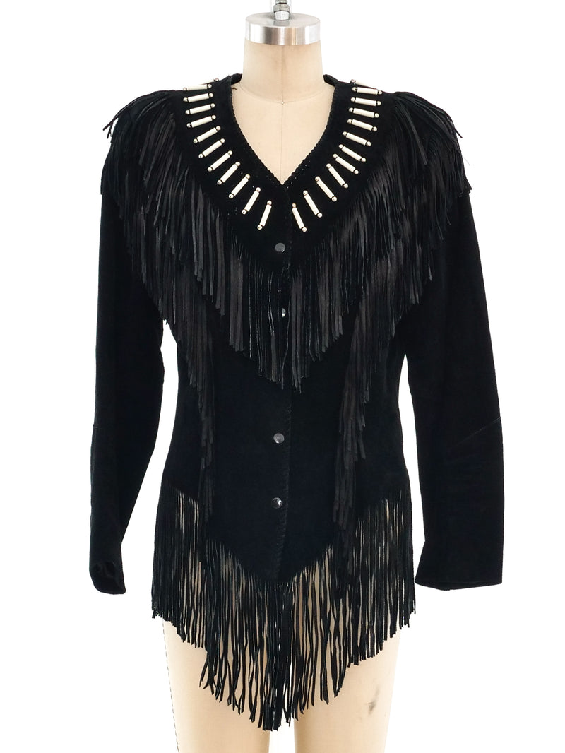 Fringed Suede Western Jacket Jacket arcadeshops.com