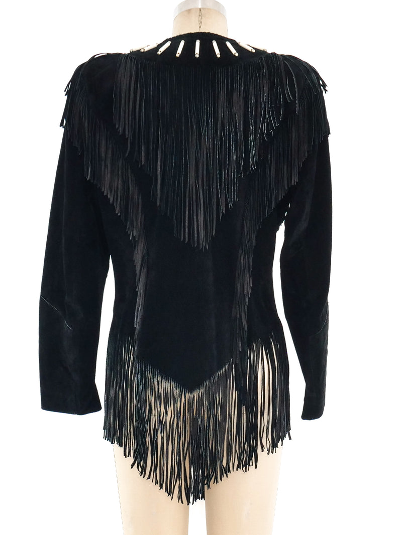 Fringed Suede Western Jacket Jacket arcadeshops.com