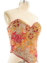 Louis Feraud Embellished Bustier Top arcadeshops.com