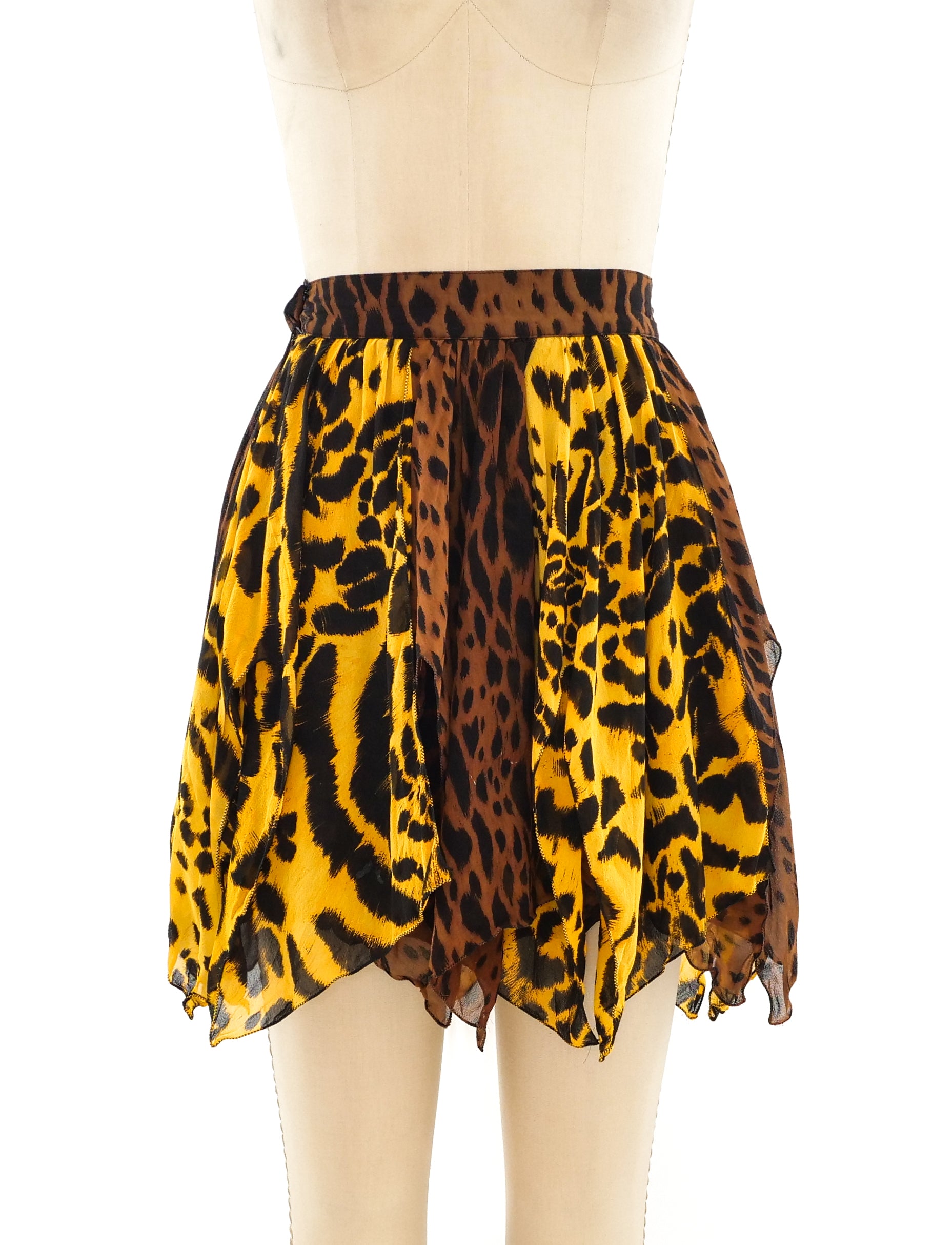 GIANNI VERSACE Couture Fall 1994 Vintage Black & Leopard