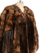 Claude Montana Fringed Sheared Beaver Fur Coat Outerwear arcadeshops.com
