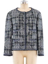 Chanel Camellia Tweed Jacket Jacket arcadeshops.com