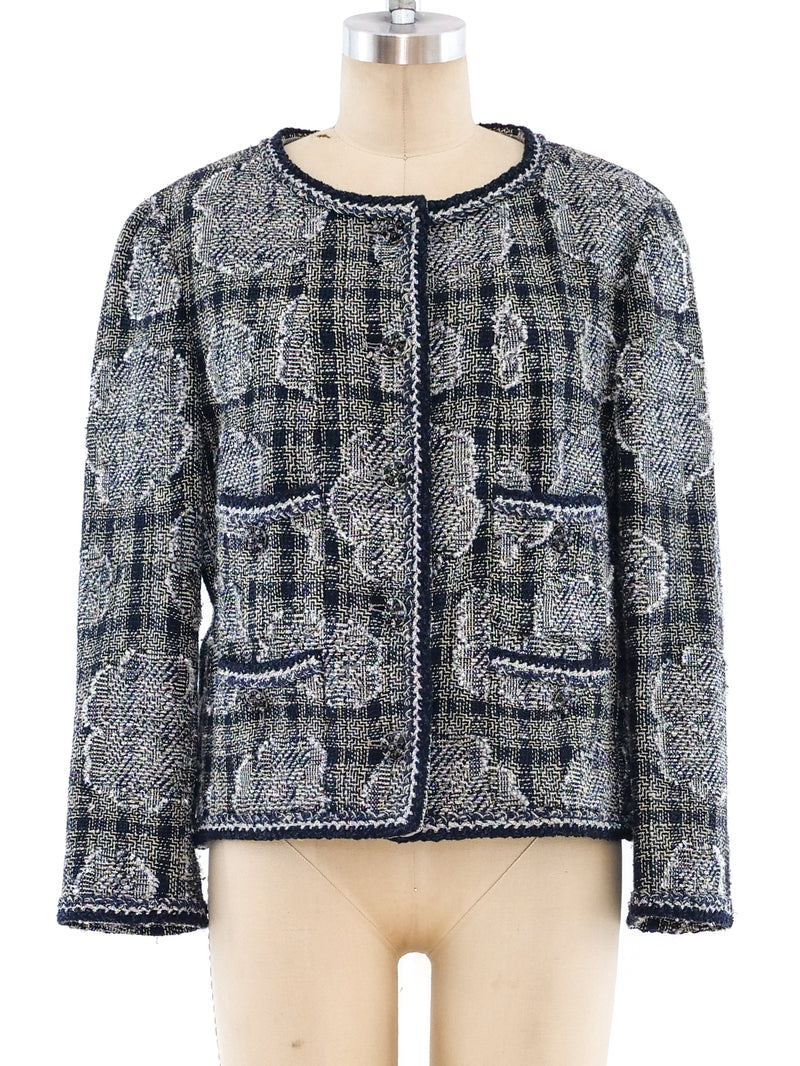 Chanel Camellia Tweed Jacket Jacket arcadeshops.com