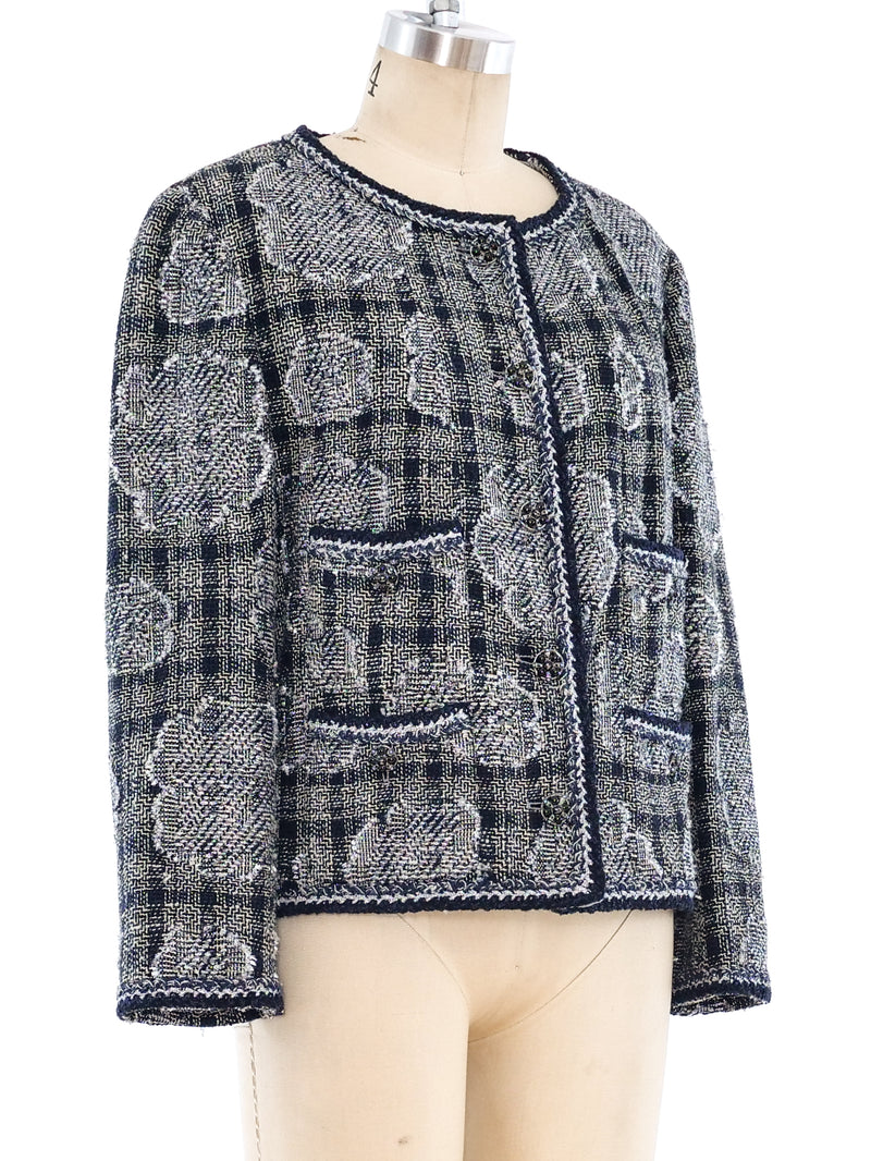 Chanel Camellia Tweed Jacket Jacket arcadeshops.com