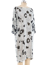 Leopard Sequin Silk Chiffon Dress Dress arcadeshops.com