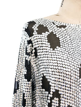 Leopard Sequin Silk Chiffon Dress Dress arcadeshops.com