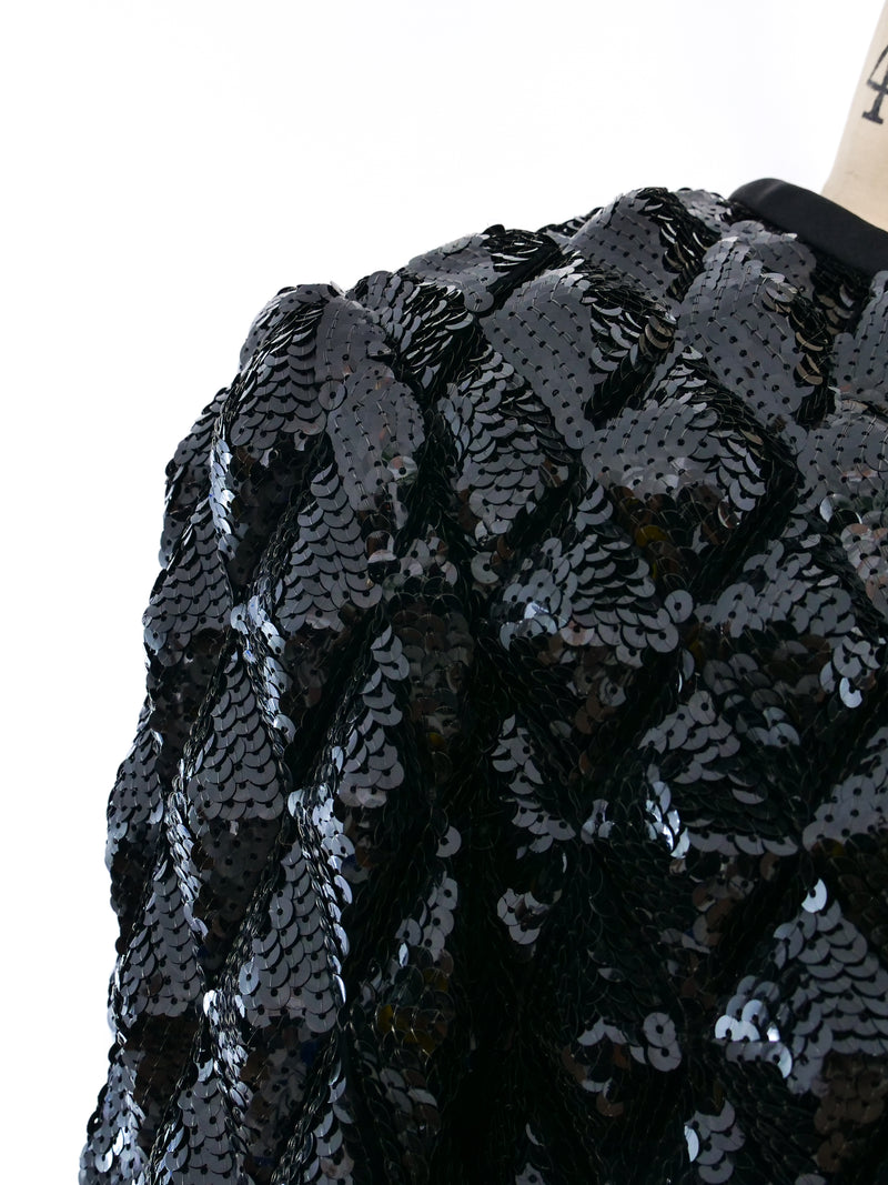 Bill Blass Quilted Sequin Jacket Jacket arcadeshops.com