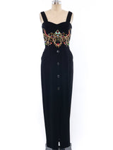 Gianfranco Ferre Embellished Bustier Dress Dress arcadeshops.com