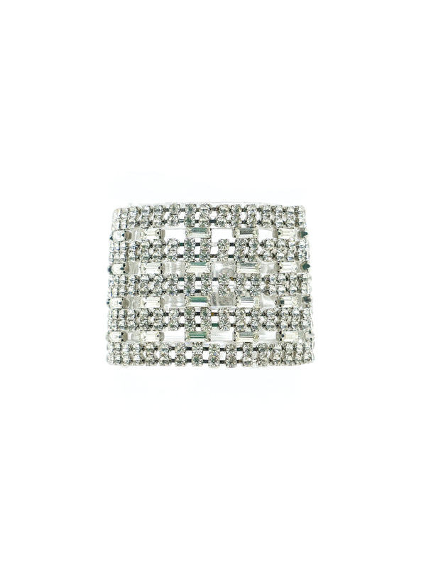 Rhinestone French Cuff Style Bracelet Accessory arcadeshops.com