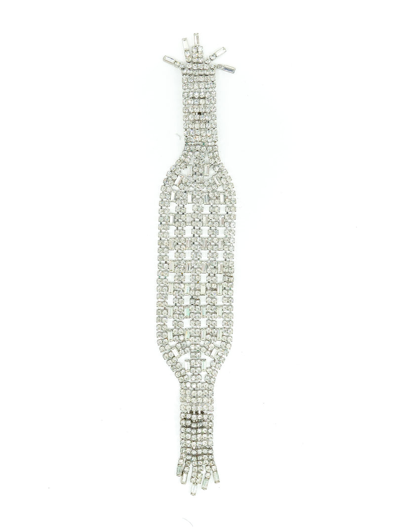 Rhinestone French Cuff Style Bracelet Accessory arcadeshops.com
