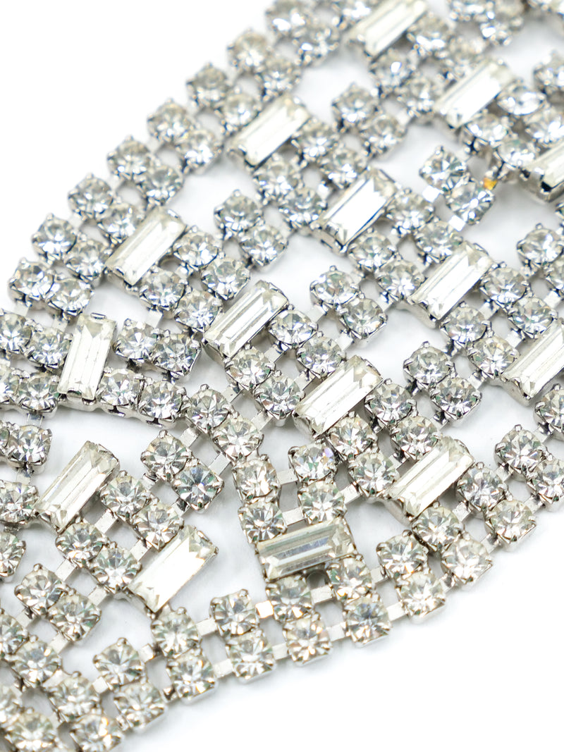 Rhinestone French Cuff Style Bracelet Accessory arcadeshops.com