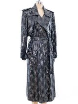 Chanel Sequin Embellished Trench Coat Jacket arcadeshops.com