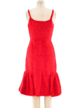 Prada Faux Fur Dress Dress arcadeshops.com