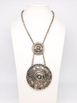 Oversized Medallion Disc Necklace Jewelry arcadeshops.com