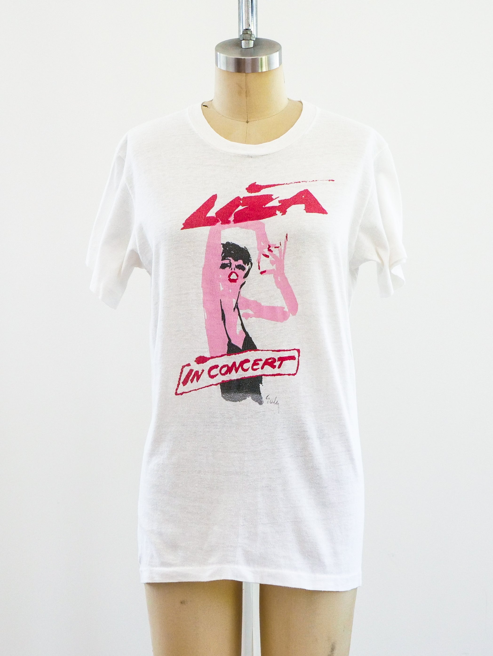 ライザミネリLiza Minnelli 1987 Tour ビンテージTシャツ ライザミネリLiza Minnelli 1987 Tour ビンテージTシャツ 80s