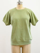 Sage Blank Short Sleeve Sweatshirt T-shirt arcadeshops.com