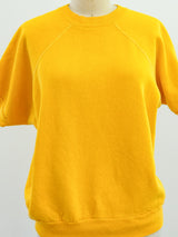 Mustard Blank Short Sleeve Sweatshirt T-shirt arcadeshops.com