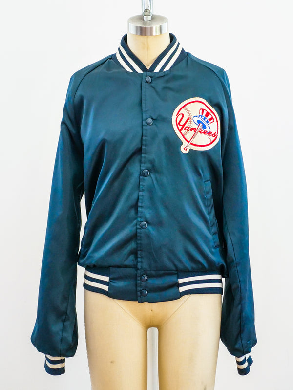 Yankees Satin Bomber Jacket Jacket arcadeshops.com