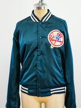 Yankees Satin Bomber Jacket Jacket arcadeshops.com