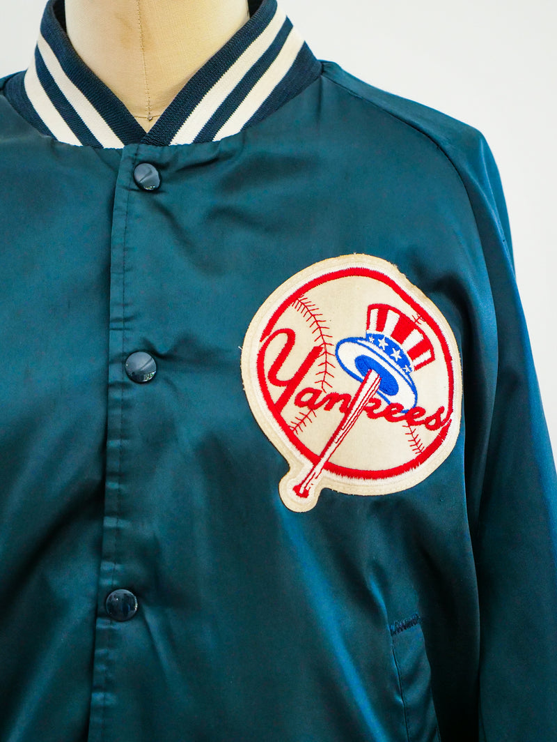 Yankees Satin Bomber Jacket Jacket arcadeshops.com