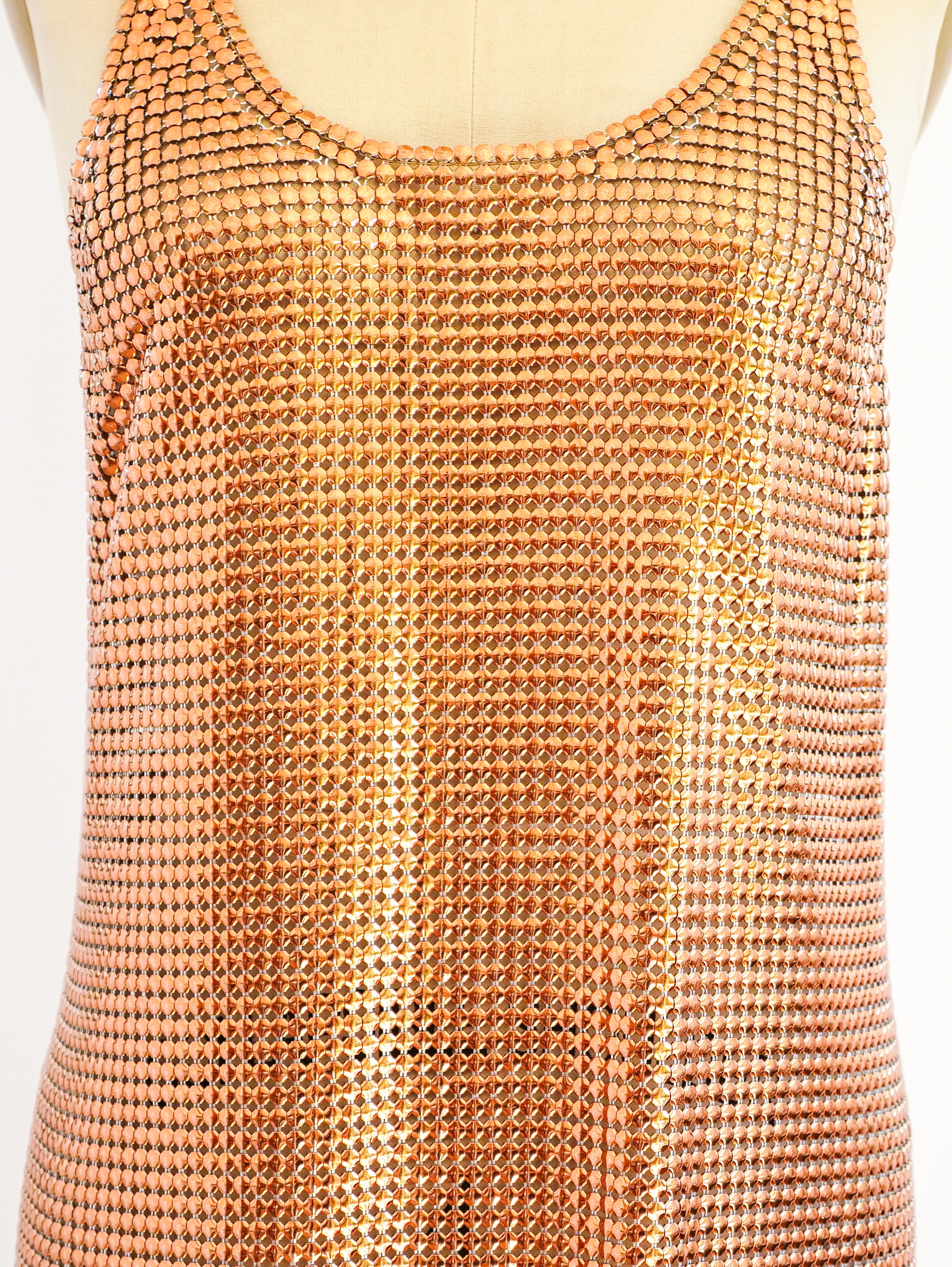 Paco Rabanne Copper Metal Mesh Tank