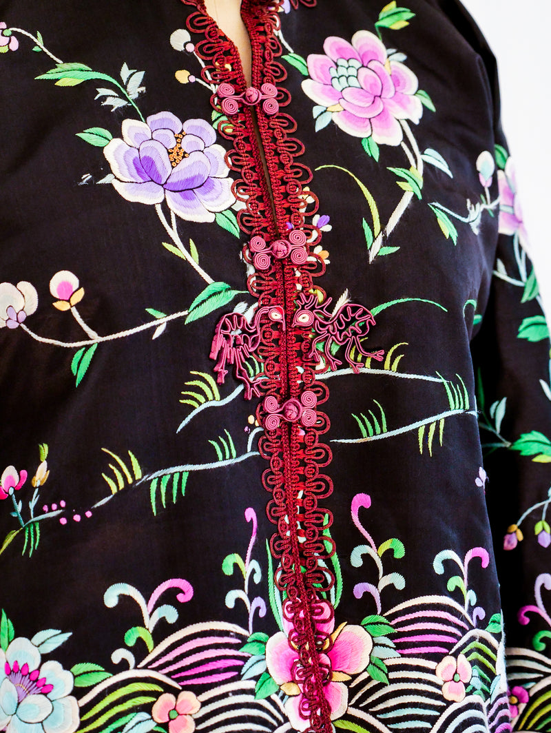 Chinese Embroidered Silk Jacket Jacket arcadeshops.com