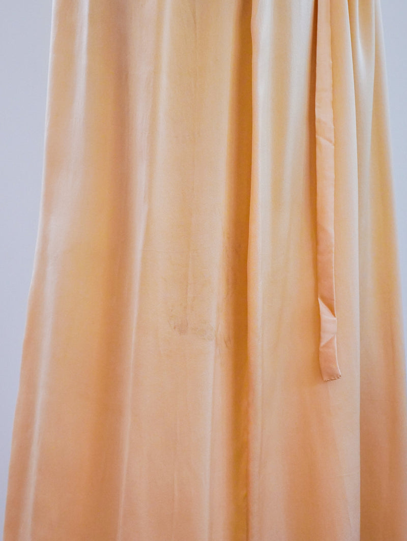 1920s Peach Silk Nightgown Dress arcadeshops.com