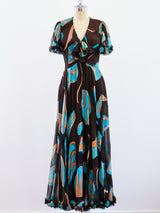 Nina Ricci Silk Chiffon Printed Dress Dress arcadeshops.com