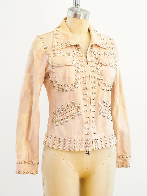 Roncelli Studded Peach Jacket Jacket arcadeshops.com