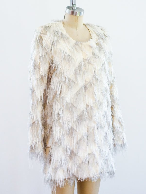 White Shag Jacket Jacket arcadeshops.com