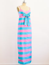 Jean Varon Pink and Blue Striped Dress Dress arcadeshops.com