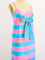 Jean Varon Pink and Blue Striped Dress Dress arcadeshops.com