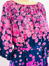 Givenchy Couture Floral Silk Dress Dress arcadeshops.com